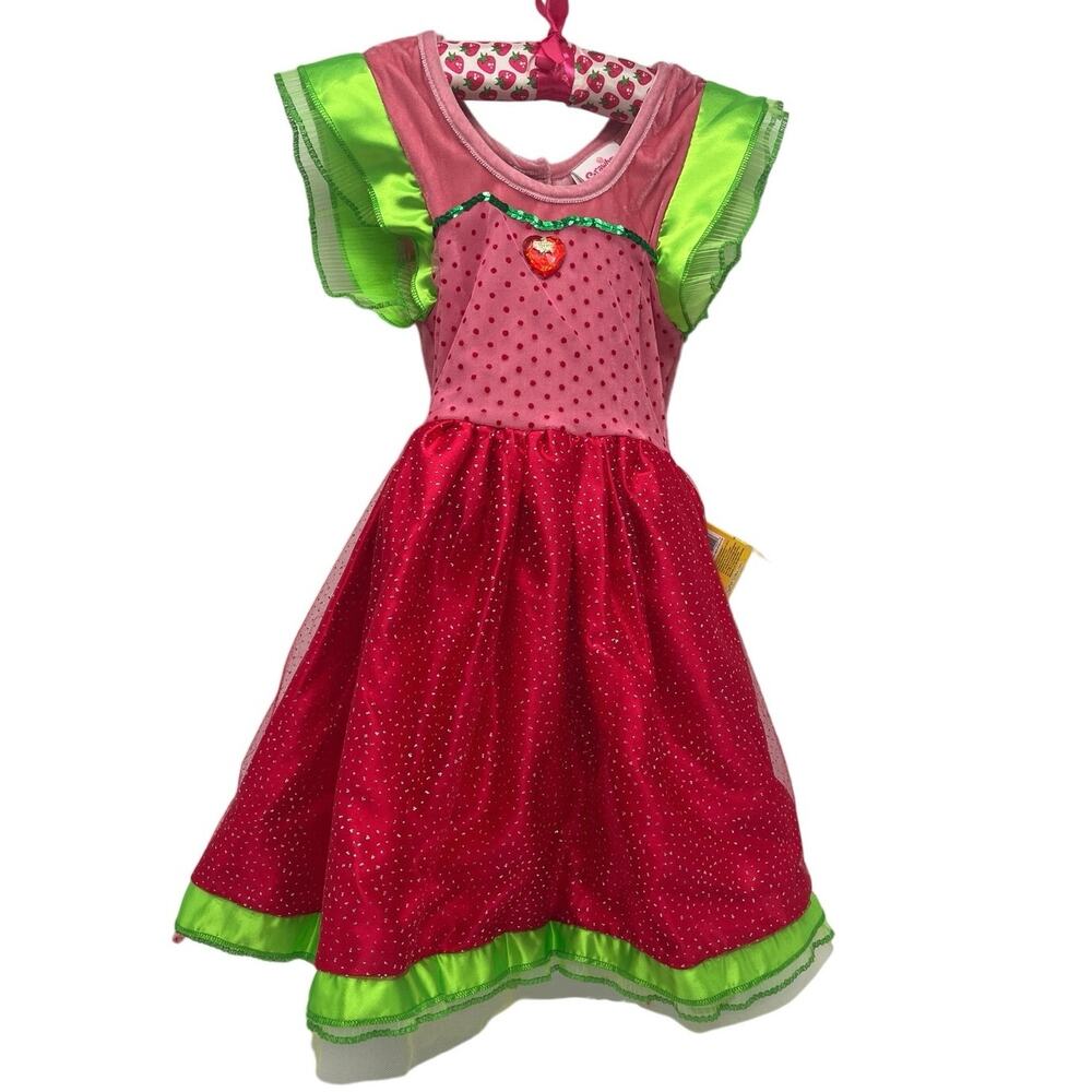 Rare new Strawberry  Shortcake costume dress - size 3 and up